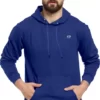 Men Full Sleeve Solid Hooded Sweatshirt 37