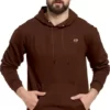 Men Full Sleeve Solid Hooded Sweatshirt 40