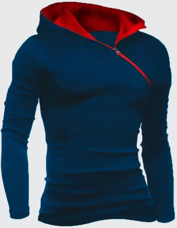 Men Full Sleeve Solid Hooded Sweatshirt 8