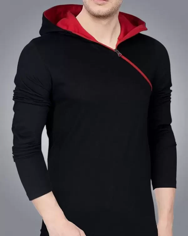 Men Full Sleeve Solid Hooded Sweatshirtc11