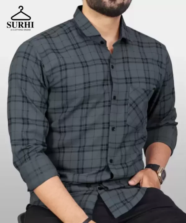 Men Regular Fit Checkered Casual Full Shirt